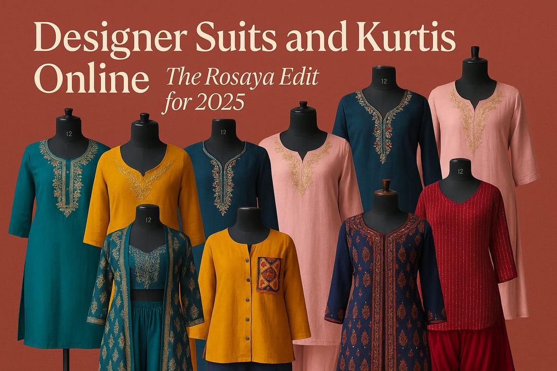 Designer Suits and Kurtis Online – The Rosaya Edit for 2025
