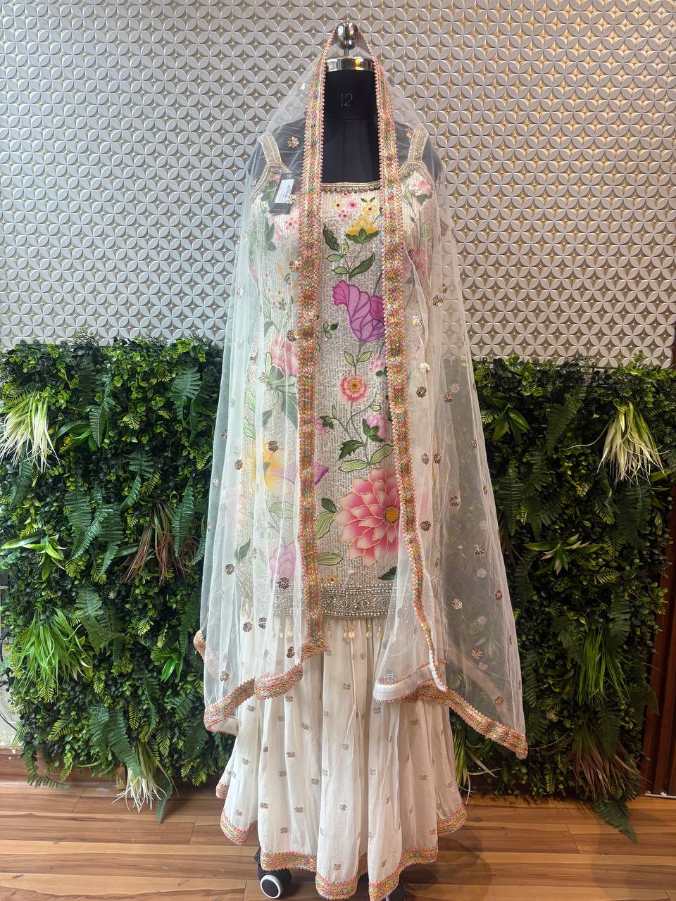 Phoolkari Rooh – Floral Embroidered Silk Suit Set