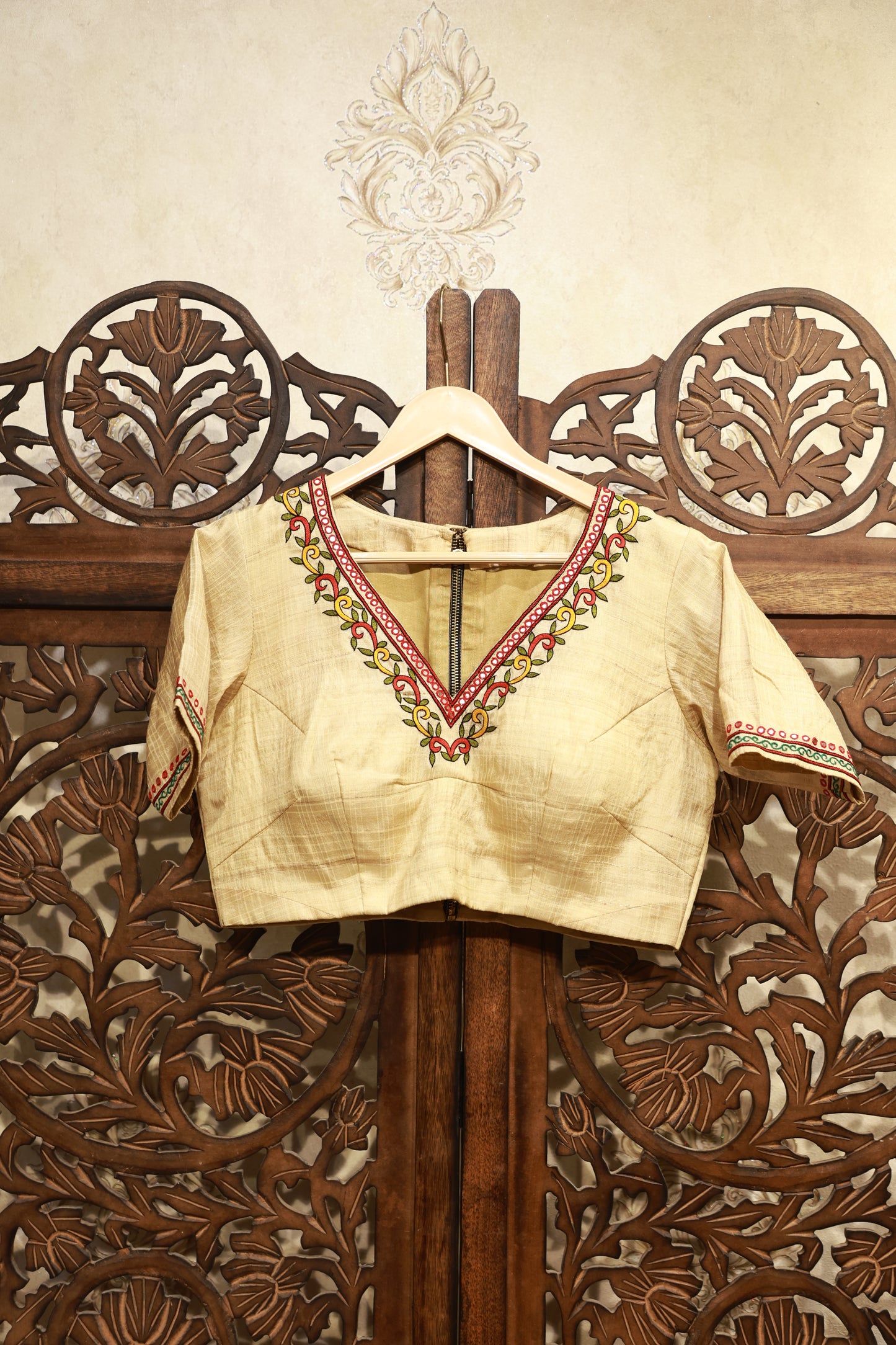Noor Handloom V-Neck Blouse