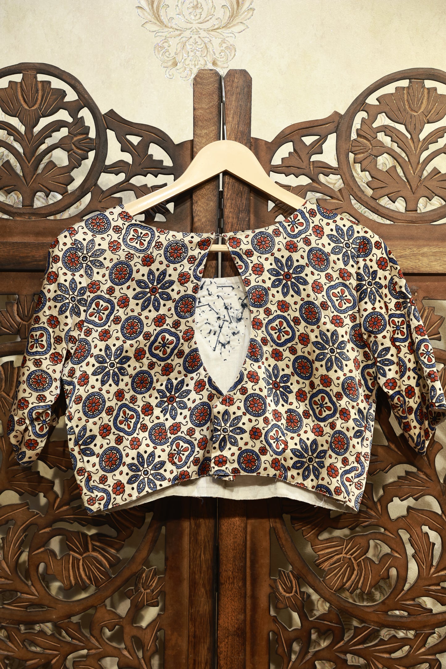 Noor Ajrak Mirror Blouse