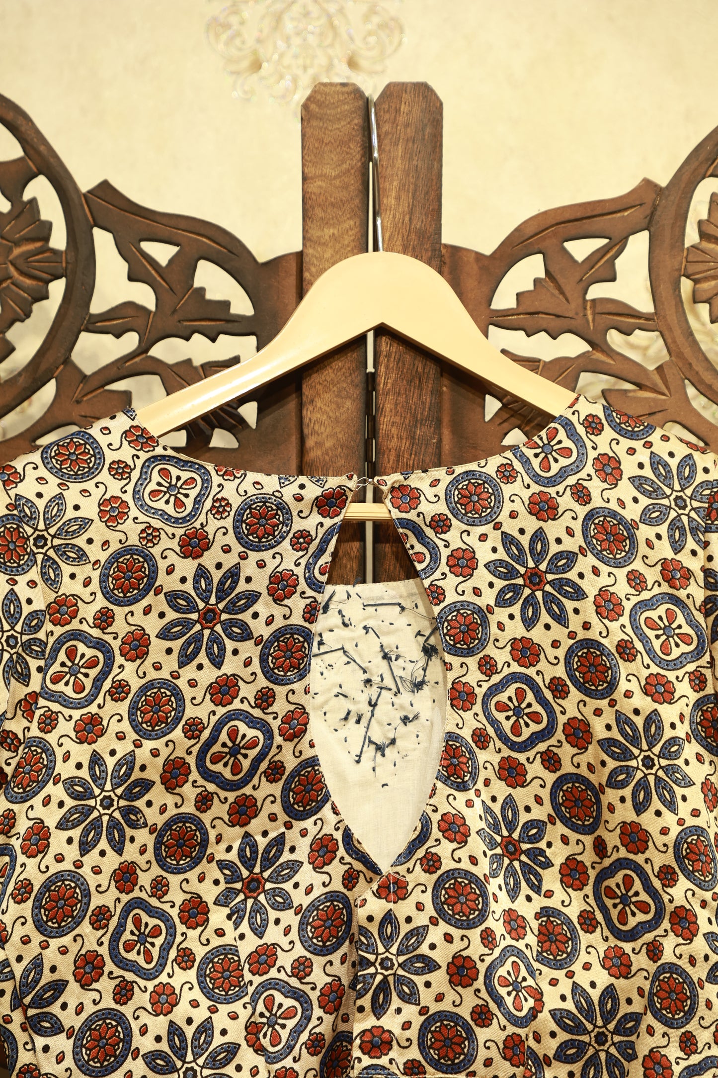 Noor Ajrak Mirror Blouse