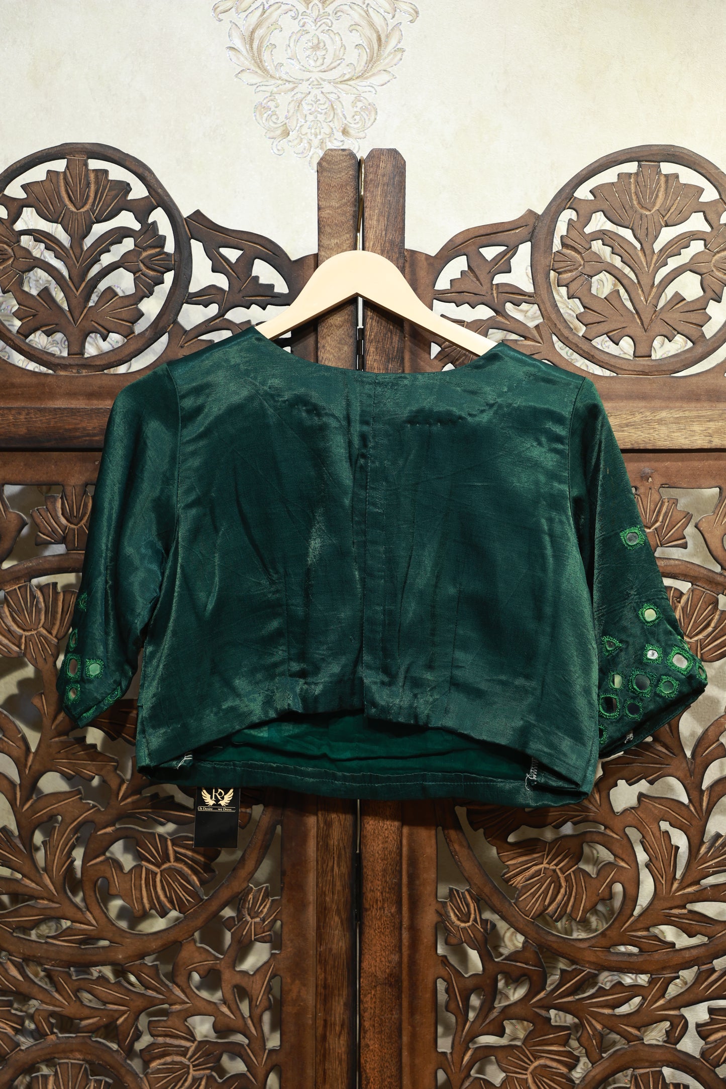 Meher Emerald Mirror Work Blouse