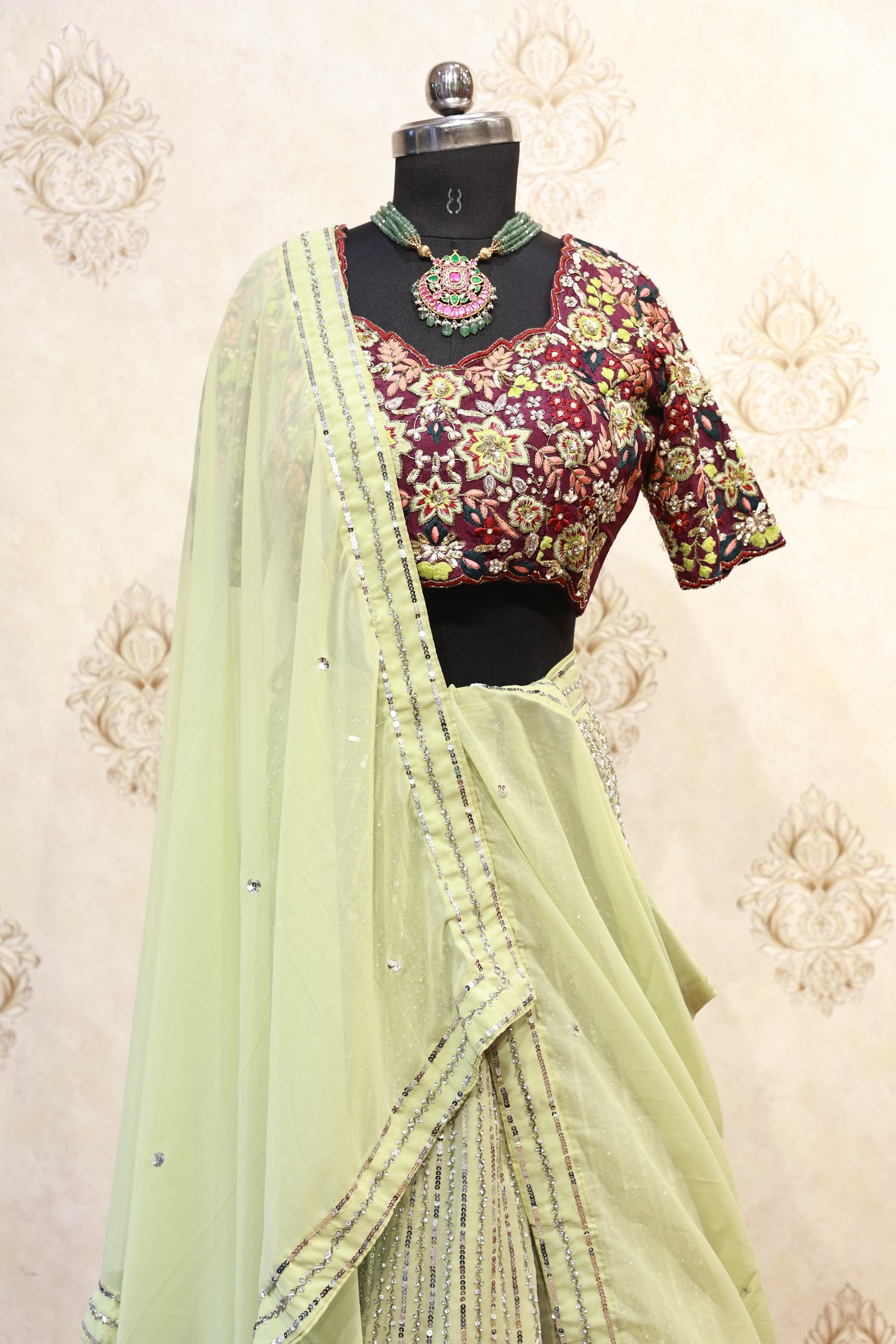Embroidered Party Lehenga Set
