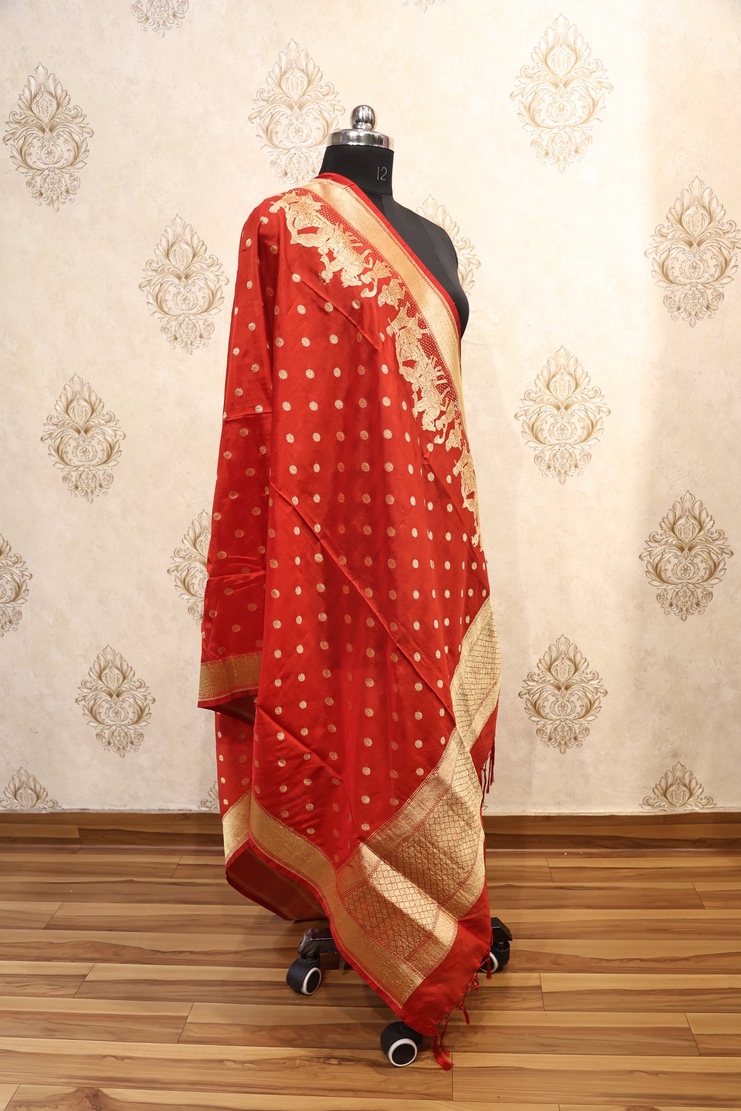 Rukhsar Red Banarasi Dupatta