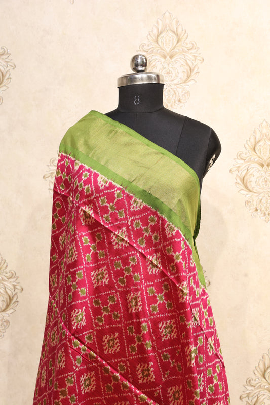 Karvi Ikkat South Silk Dupatta