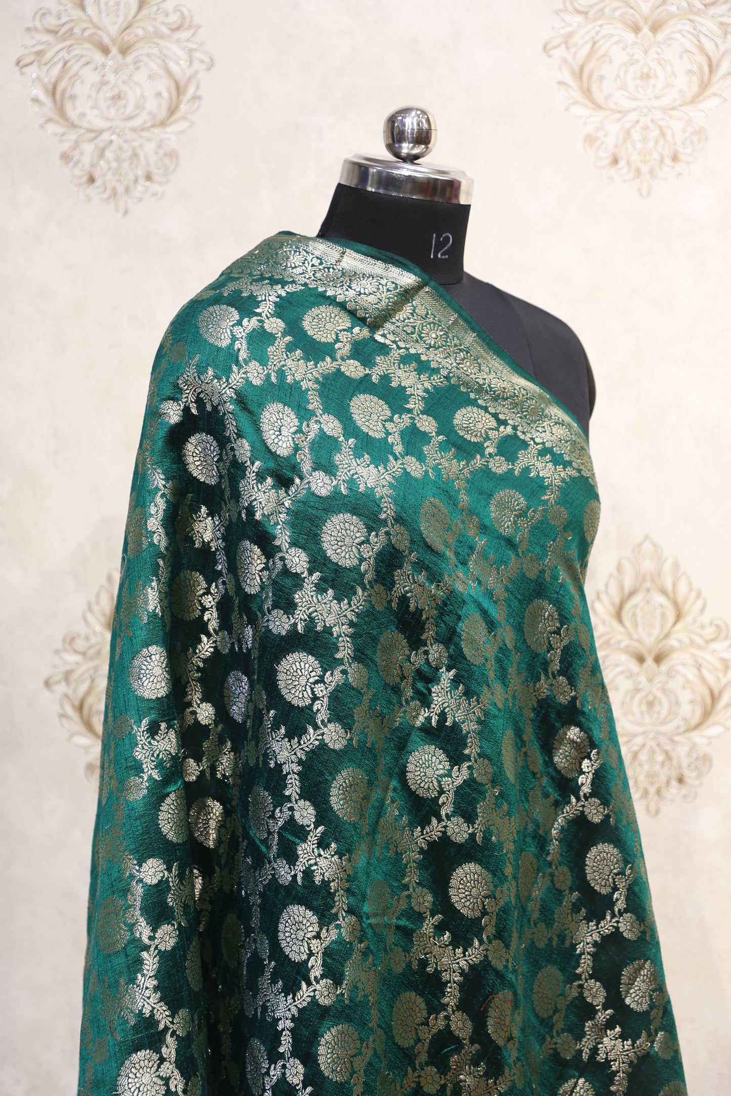 đź’š Ira Emerald Banarasi Silk Dupatta
