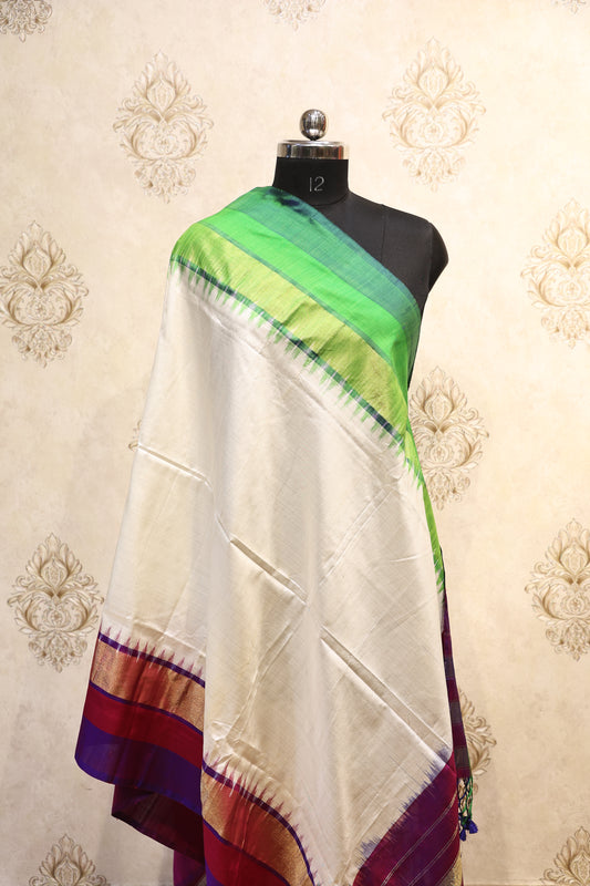 Vrinda Dual-Tone South Silk Dupatta
