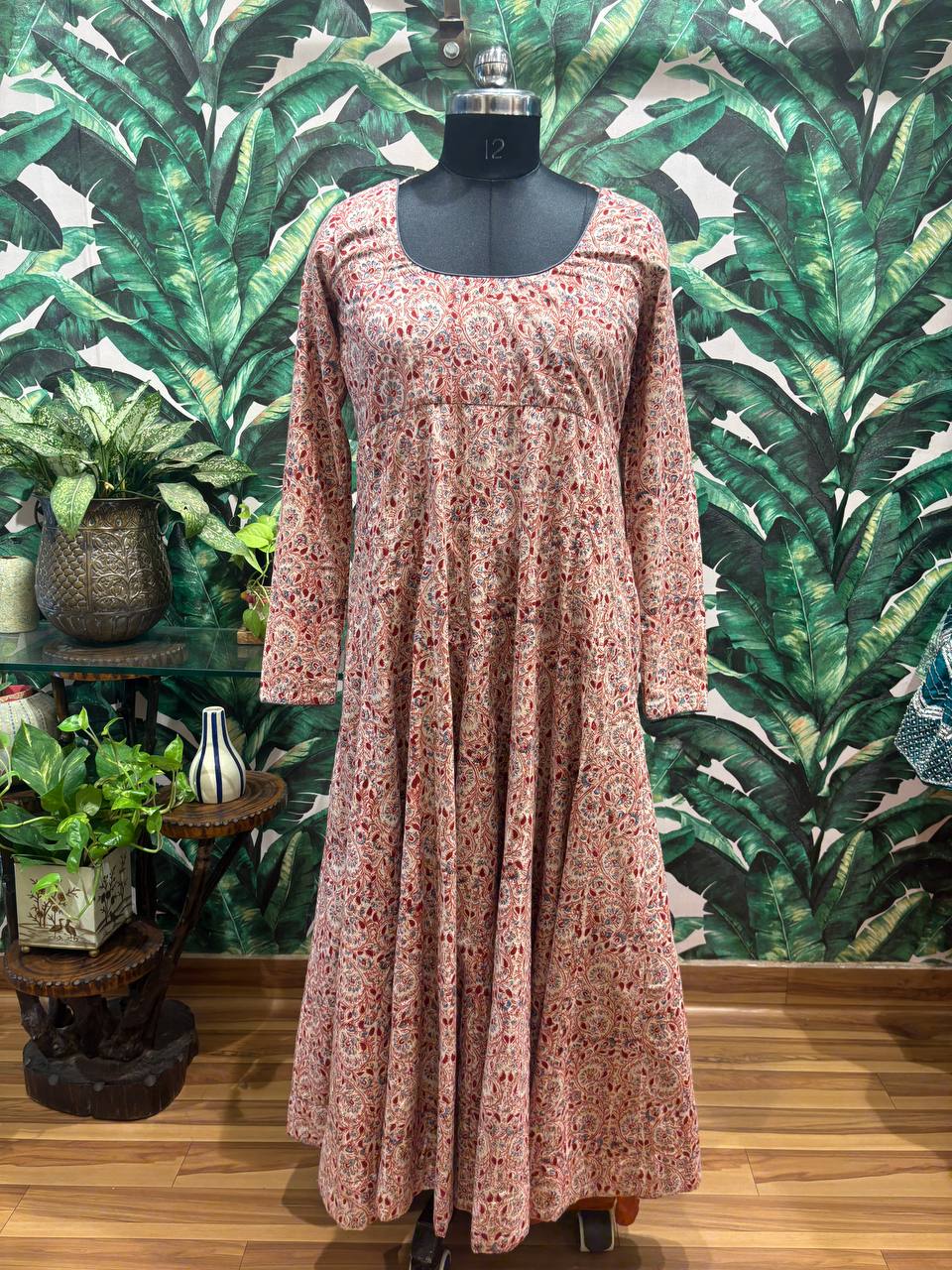 Gulbadan – Printed Cotton Anarkali Gown