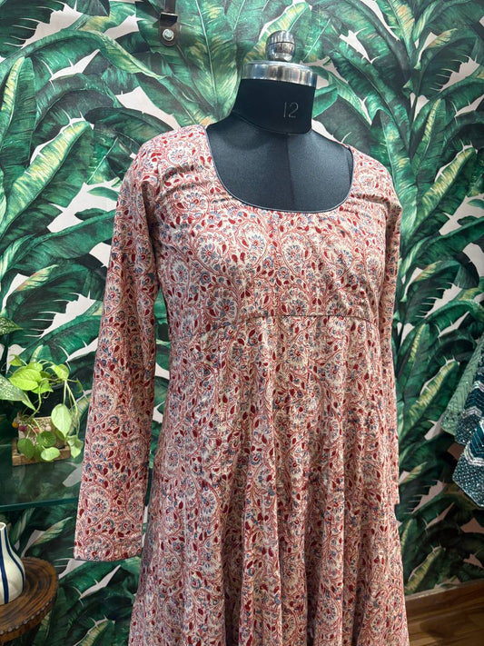 Gulbadan – Printed Cotton Anarkali Gown