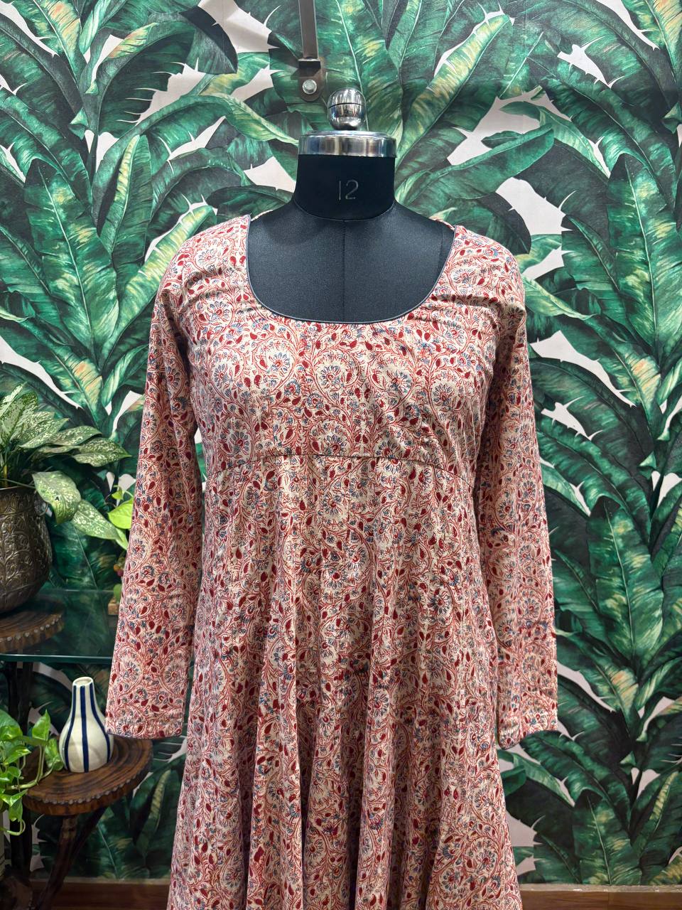 Gulbadan – Printed Cotton Anarkali Gown
