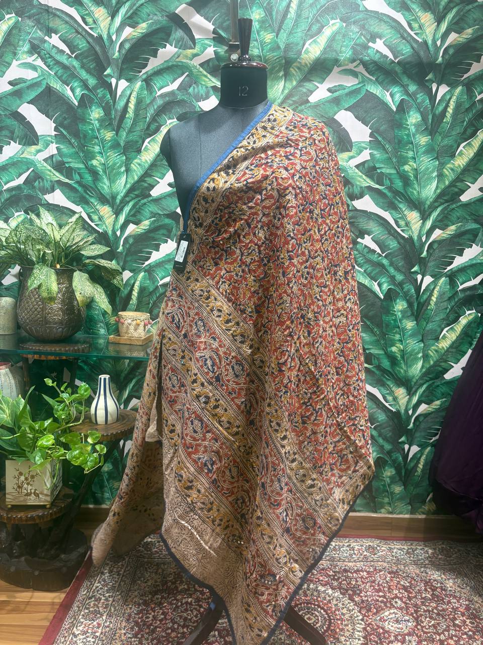 Rustic Kalamkari Cotton Dupatta