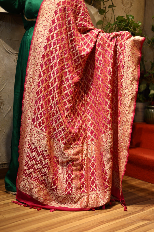 ❤️✨ Neem Jaal Zari Bandhani Dupatta✨🌸