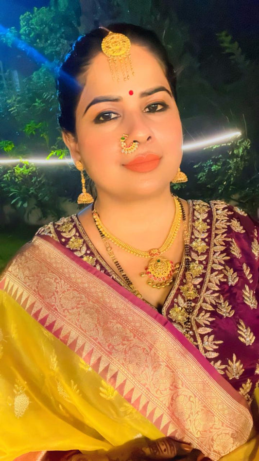 Handmade zari work Customised