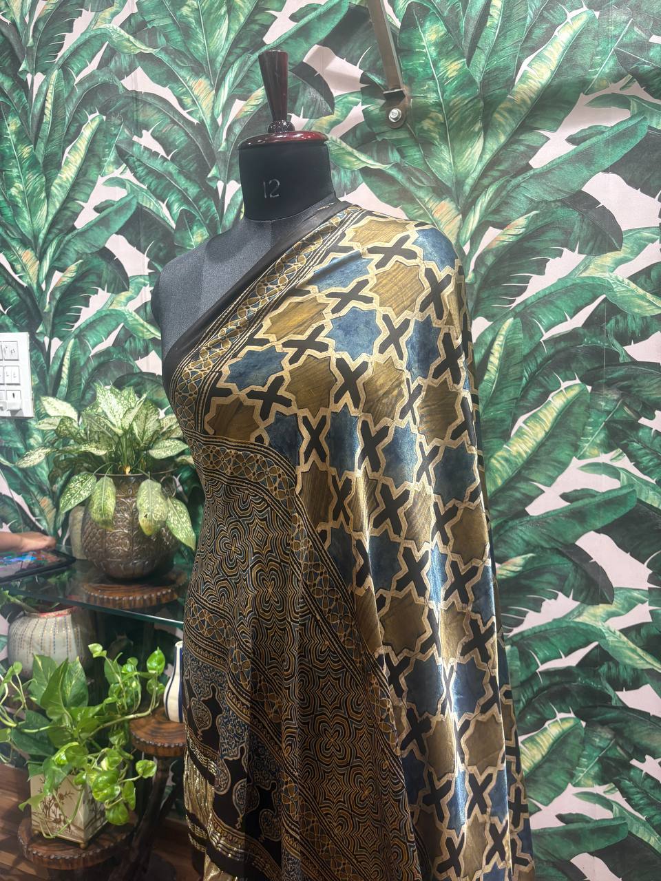Olive & Slate Moroccan Jaal Dupatta