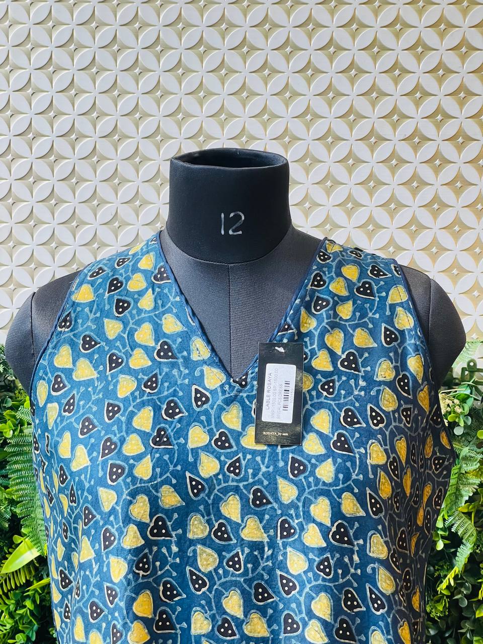 Rosaya Blue Printed Modal Kurta – Single Piece