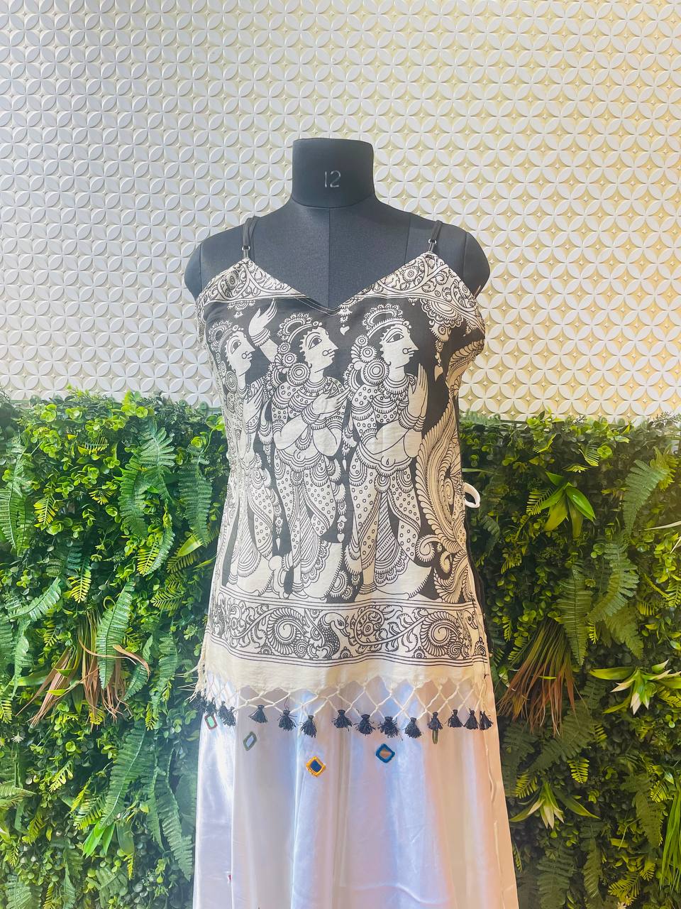 Devangana Kalamkari Mirror Skirt Set