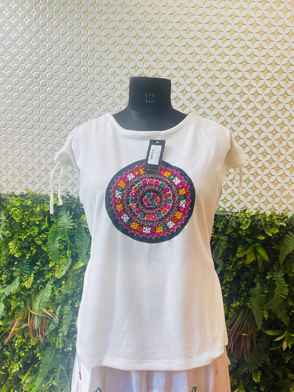 Rangtara Kutch Embroidered Cotton Top