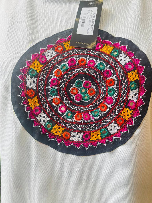 Rangtara Kutch Embroidered Cotton Top