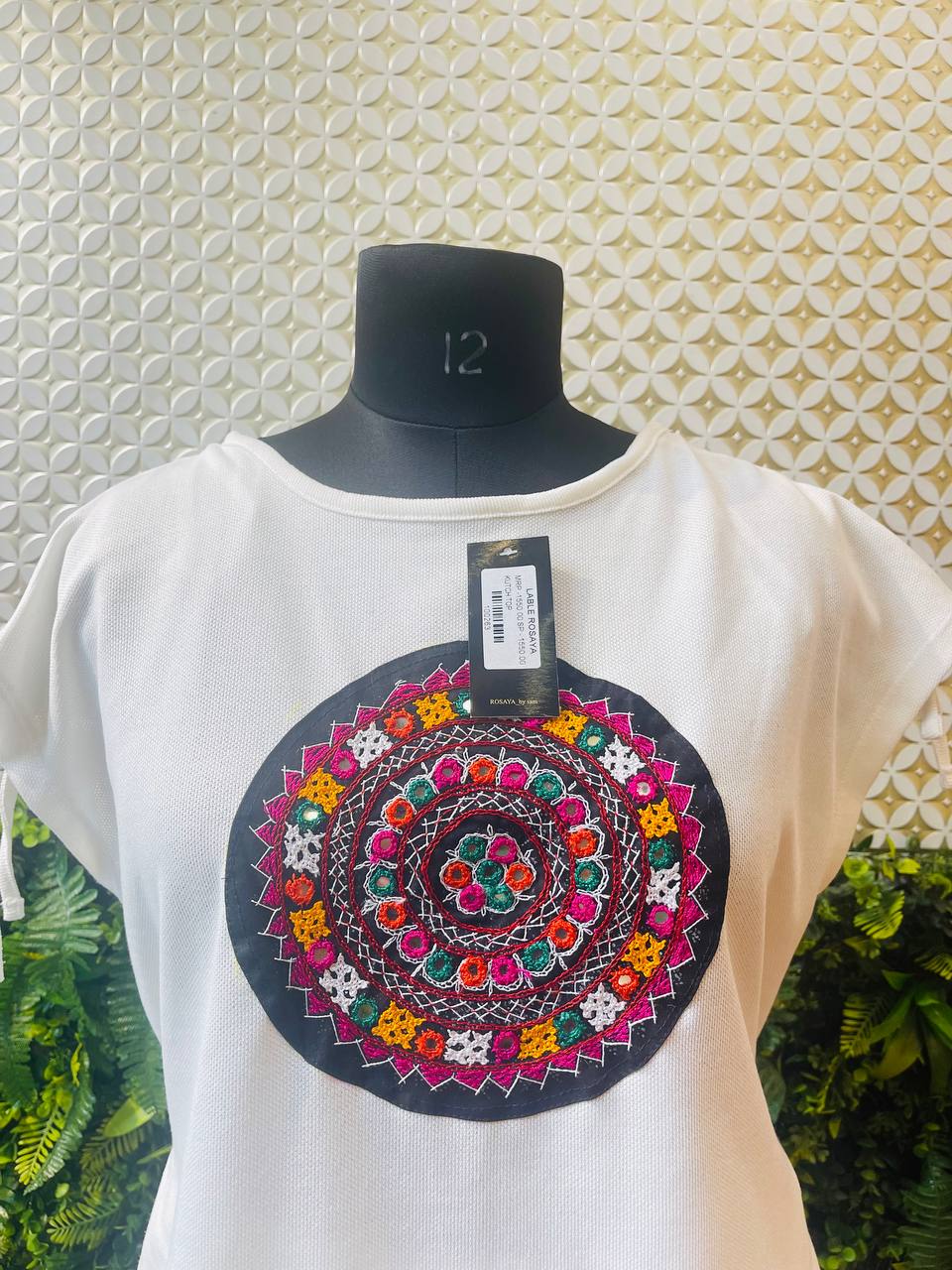 Rangtara Kutch Embroidered Cotton Top