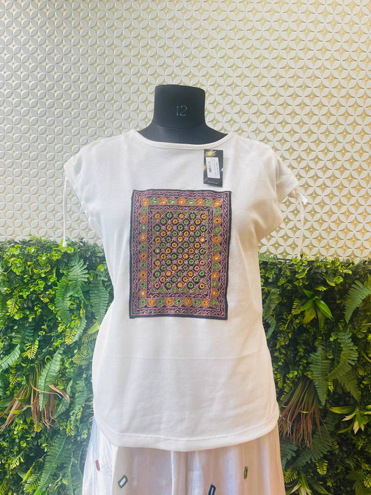 🤍 Nirmaaya – Kutch Embroidered Cotton Top