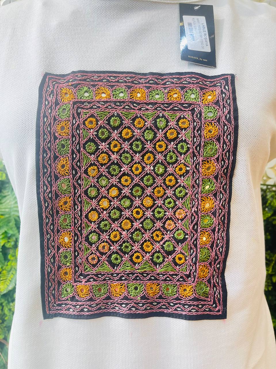 🤍 Nirmaaya – Kutch Embroidered Cotton Top