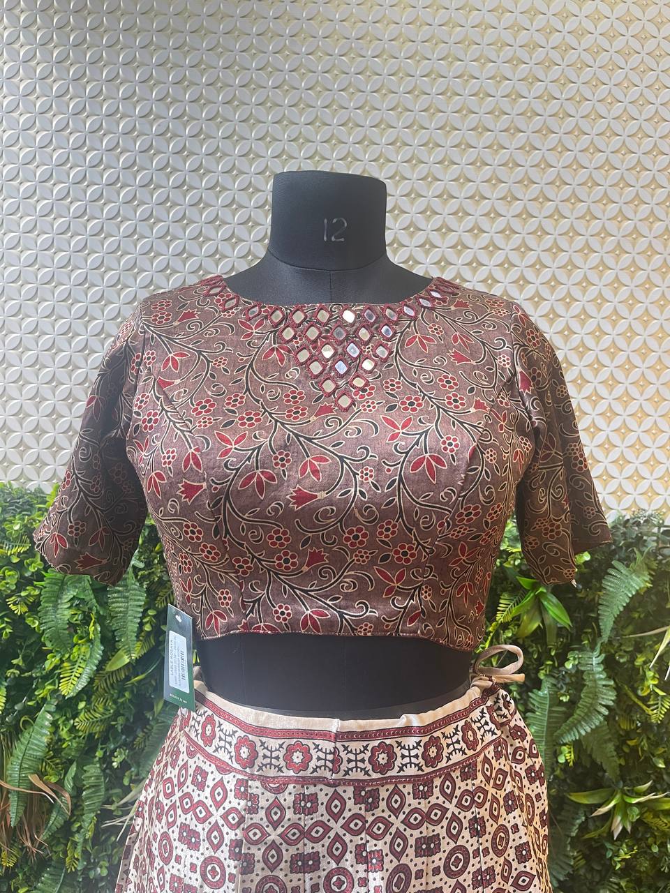 Tehzeeb Ajrakh Mirror Co-Ord Set