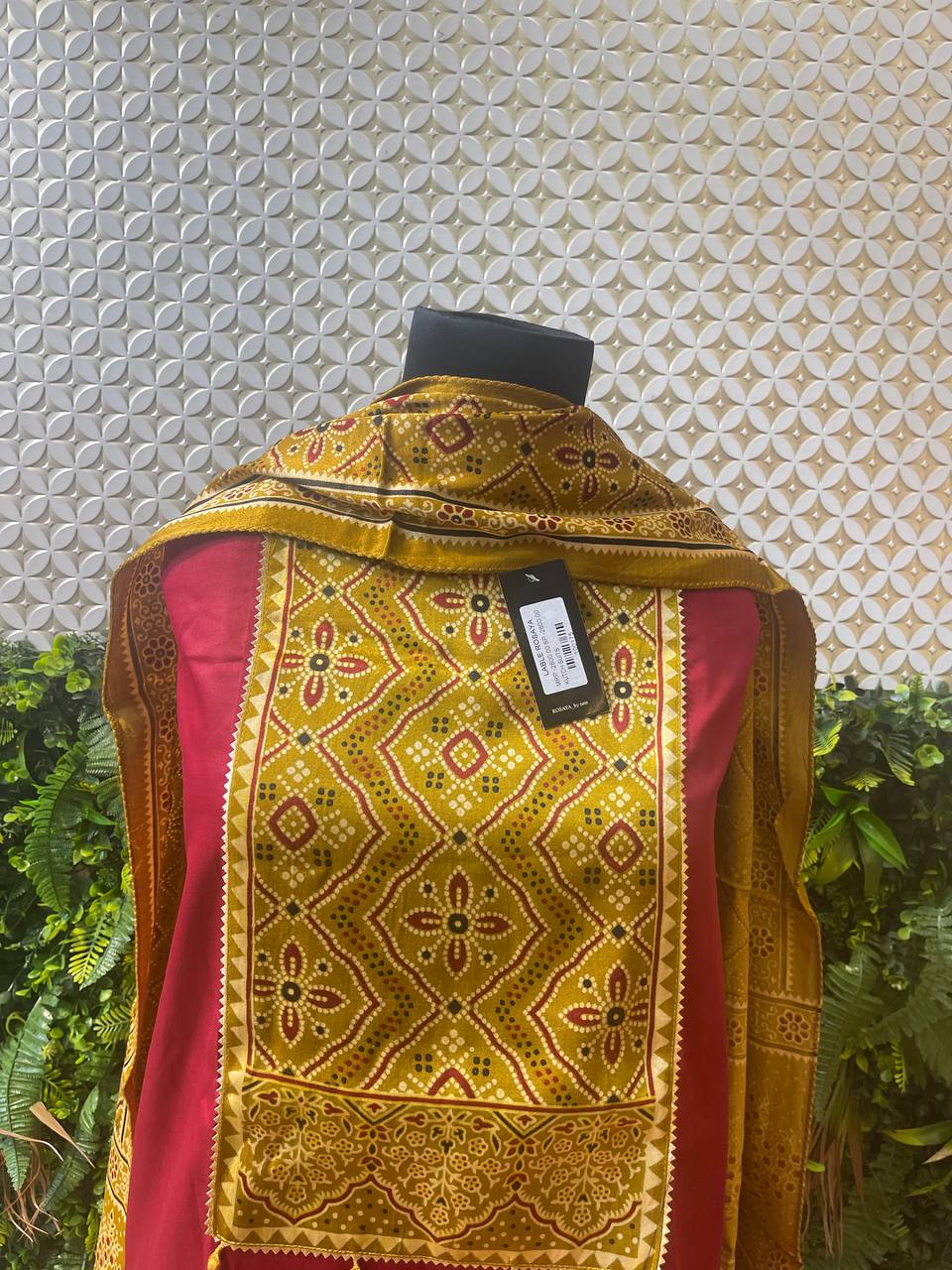 Rosaya Kutch Bandhani Suit Set with Gota Patti Dupatta