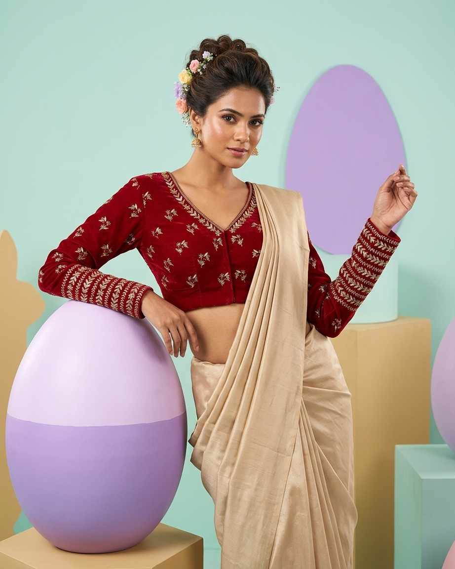 Zari Embroidered Blouse