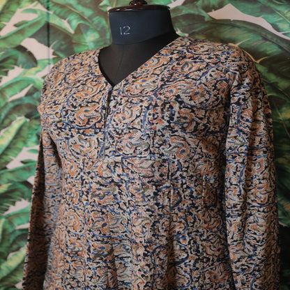 Kalamkari one piece dress