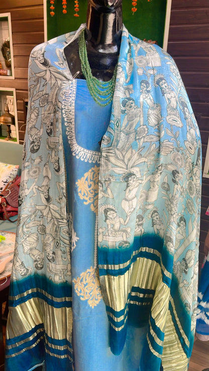 ajarak kalamkari dupatta