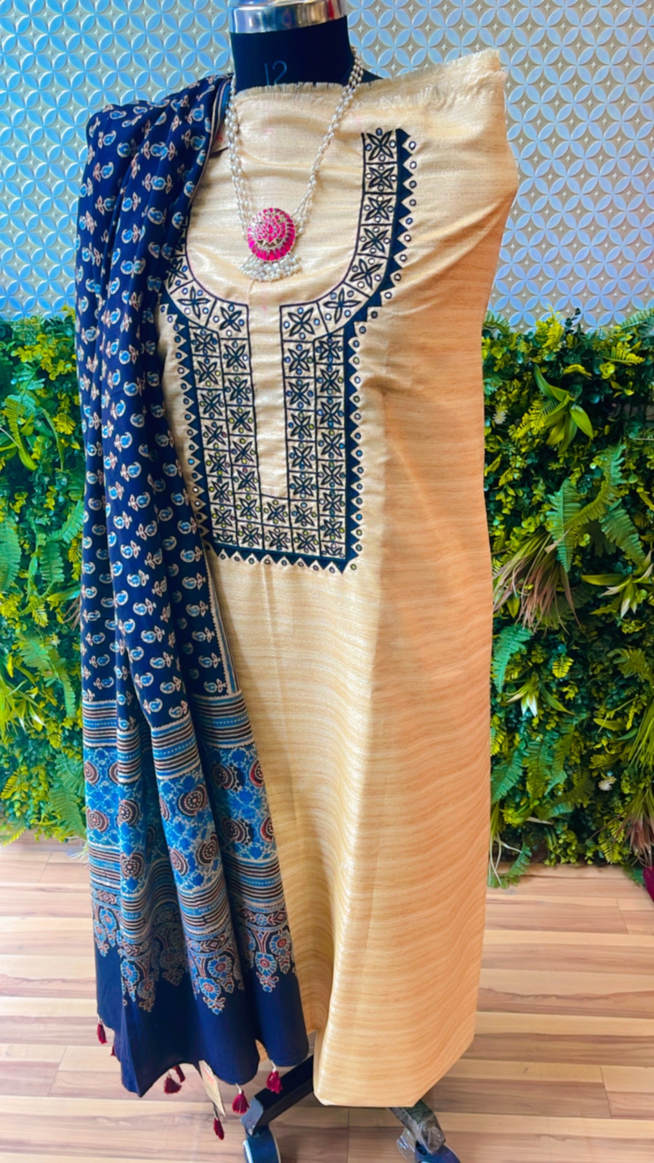 MADHUBANI hand embroidery kurti only