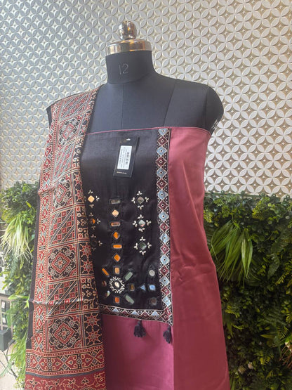 👑 Heer-Kutch – Kutch Mirror Work 3-Piece Suit Set