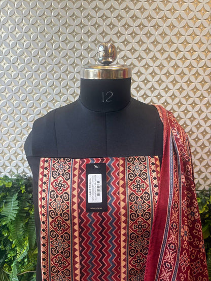 Handcrafted Gujarat Kutch 3-Piece Suit Set – Tribal Art Edition