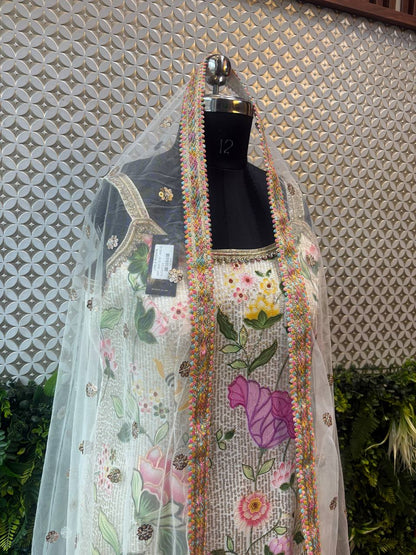 Phoolkari Rooh – Floral Embroidered Silk Suit Set