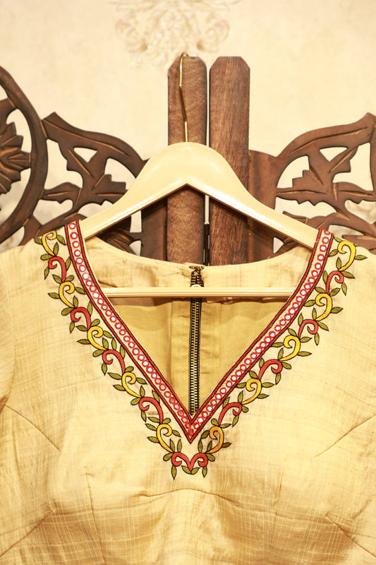 Noor Handloom V-Neck Blouse