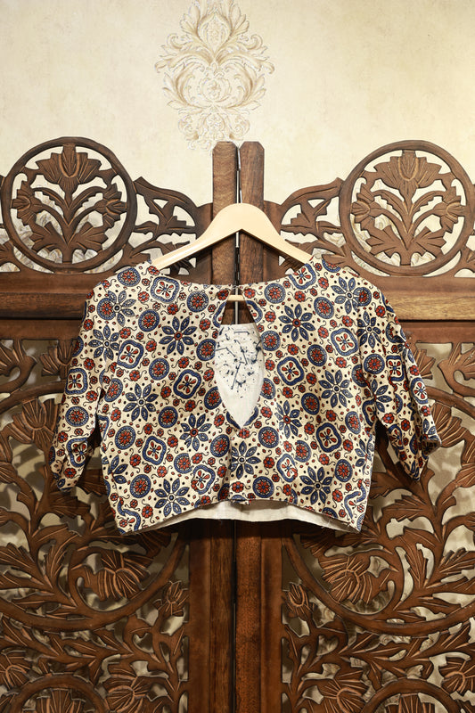 Noor Ajrak Mirror Blouse