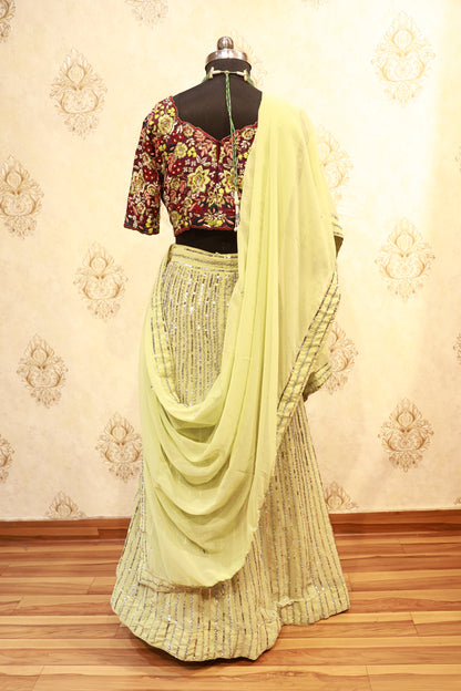 Embroidered Party Lehenga Set
