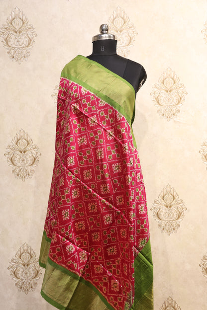 Karvi Ikkat South Silk Dupatta