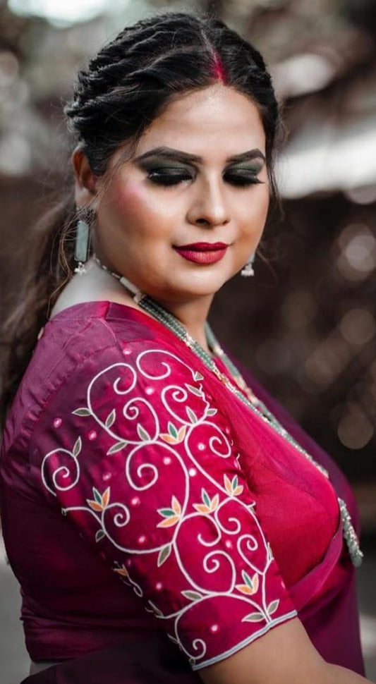 Madhubani hand crafted blouse