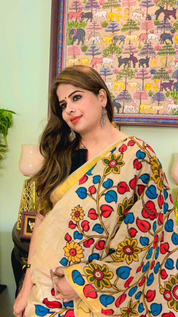 kalamari saree pure tassar