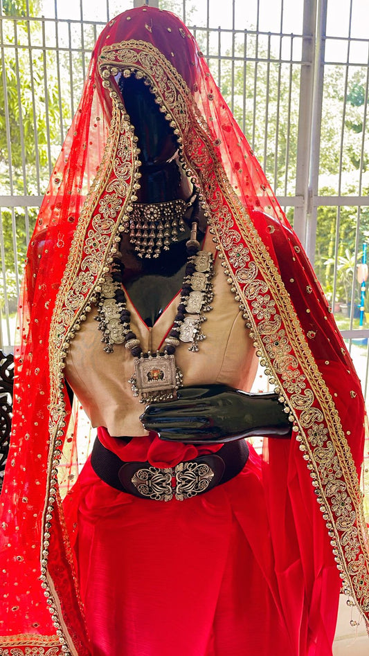 bridal net dupatta