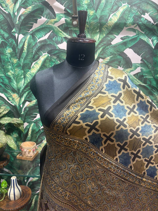 Olive & Slate Moroccan Jaal Dupatta
