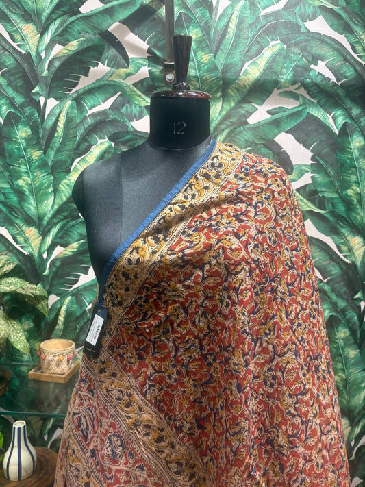 Rustic Kalamkari Cotton Dupatta