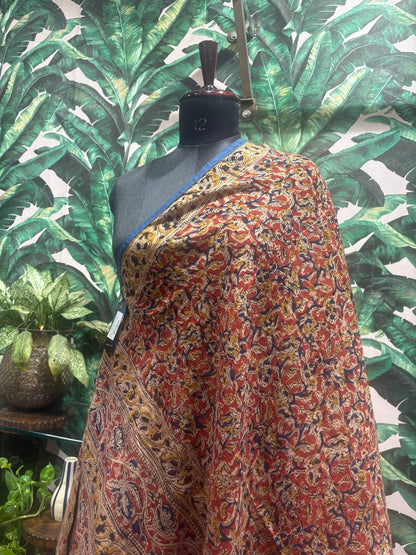 Rustic Kalamkari Cotton Dupatta