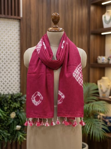 Mashro Shibori Handcrafted Stole