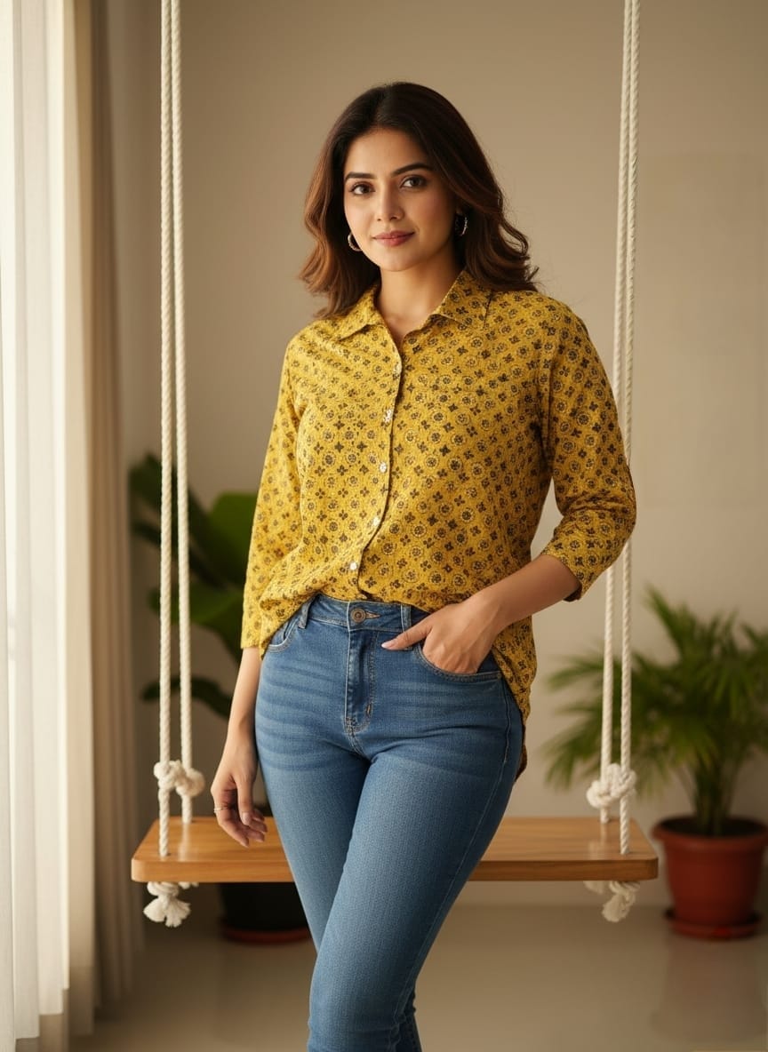 Haldi Gul – Printed Relaxed Shirt