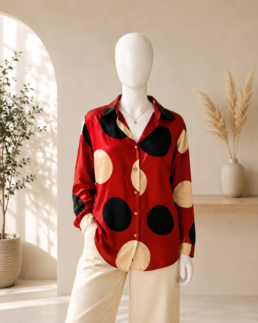 DUAL PRINT | Pure Modal Silk Shirt