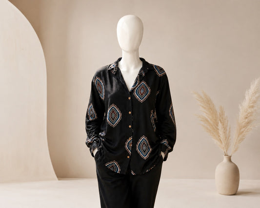 PRINTED SHIRT | Pure Modal Silk