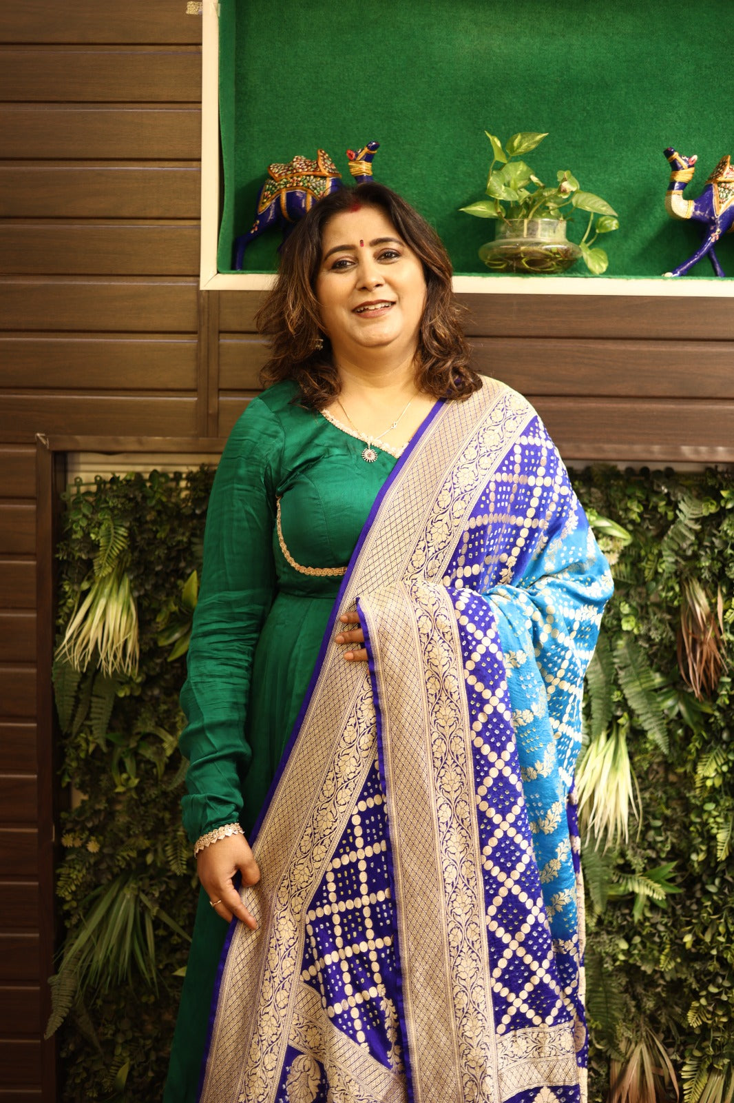 💙✨ Neem Jaal Zari Bandhani Dupatta&nbsp; ✨💙