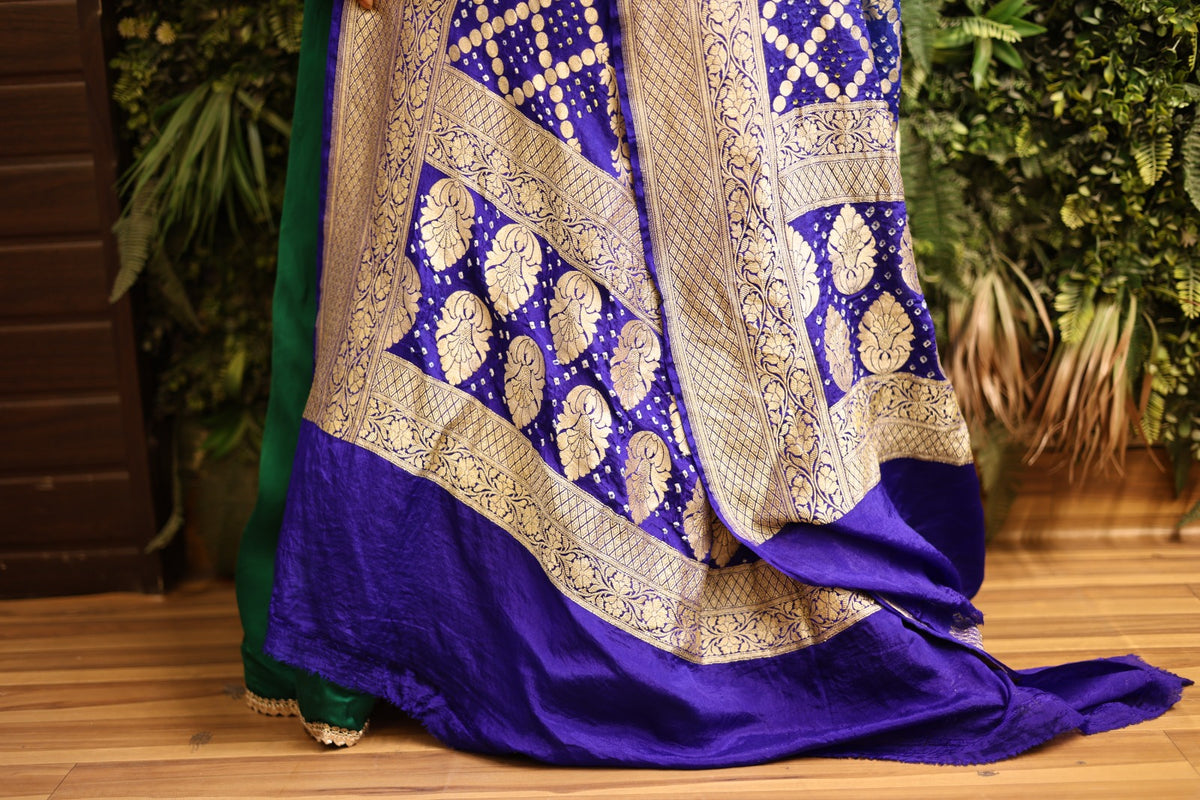 💙✨ Neem Jaal Zari Bandhani Dupatta&nbsp; ✨💙